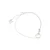 GUESS Zapestnica INFINITY & HEART srebrna