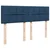 Vidaxl Box spring postelja z vzmetnico modra 160x200 cm blago