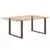 Noge za blagovaonski stol U-oblik 3 kom Prirodni čelik 100 x (72-73) cm Čelik