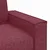 Vidaxl Dvosed vinsko rdeč 180x78x84 cm blago