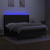 VIDAXL Box spring postelja z vzmetnico LED črna 180x200 cm b