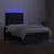 Vidaxl Box spring postelja z vzmetnico LED črna 120x190 cm blago