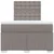Vidaxl Box spring postelja z vzmetnico taupe 120x200 cm blago