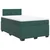 Vidaxl Box spring postelja z vzmetnico temno zelen 120x190 cm žamet