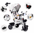 Ecotoys Tricikl za decu sa rotirajućim sedištem, gurajućim rukohvatom i tendom white ( WQL-186 WHITE )