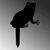 Aberto Design Dekorativna figura Frog 01, 34x22 cm, 1.5 mm