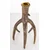 Božični svečnik rjave plastike 24,5x13x13 cm Casa Roma