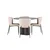 Venture Design Jedilna miza in stol set Olivia in Modesto miza 110x75 cm rjava