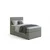 MID.YOU BOXSPRING POSTELJA 90 cm x 200 cm , tekstil, leseni material siva