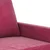 3-dijelni set sofa s jastucima crvena boja vina baršunasti