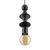 TK Lighting Viseča svetilka TOWER BLACK 10871