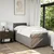 Vidaxl Box spring postelja z vzmetnico taupe 80x200 cm blago