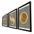 Wallity 3P3853NISCT 016 Dekorativna slika, 3 komada, 38x53cm