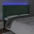 Vidaxl LED posteljno vzglavje temno zeleno 183x16x118/128 cm žamet