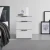Premium Living Nočna Omarica Level 36 Black A, Bela