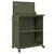 Kolicˇar za alate s policom Maslinasto zelena 65 x 35 x 111 cm