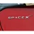 SpaceX 3d nalepka – Barva: Črna