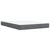 Vidaxl Box spring postelja z vzmetnico temno siva 160x200 cm žamet
