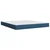 Vidaxl Box spring postelja z vzmetnico modra 180x200 cm blago