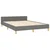 Vidaxl Posteljni okvir brez vzmetnice temno siv 140x190 cm blago