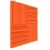 Akustični panel Equalizer 50 x 50 cm, debelina 7 cm, rdeč