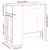 Barski stol s držačima bijeli 101x40x103,5 cm drveni