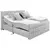 BOXSPRING KREVET 180/200 cm  svetlosiva
