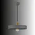 Opviq luster Novella 20902-F, 1 × E27, sivi
