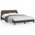 Vidaxl Posteljni okvir Dover rjav 140x190 cm umetno usnje