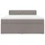 Vidaxl Box spring postelja z vzmetnico taupe 180x200 cm blago