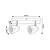 Rabalux Plafonjera Perico, GU10 2x5W, Crna