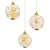 Globo 16047-3H - LED luster na sajli VIRINA LED/24W/230V 3000K zlatna
