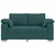 Vidaxl Dvosobni kavč Temno zelena 160 cm blago