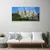 tulup.si Steklena slika Mount forest narava 120x60 cm 4 obešalnika