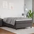 Vidaxl Box spring postelja z vzmetnico siva 120x190 cm umetno usnje