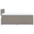 Vidaxl Box spring postelja z vzmetnico taupe 120x190 cm blago