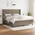 Vidaxl Box spring postelja z vzmetnico taupe 160x200 cm blago