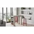 Hanah Home Barski sto 120x101,8x51,6cm Sivi