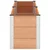 Vidaxl Vrtna visoka greda Rjava 250 x 50 x 54 cm