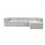 ATELIER DEL SOFA Ugaona garnitura Fora Grey