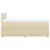 VIDAXL Box spring postelja z vzmetnico krem 120x200 cm blago