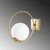 Opviq Zidna lampa Dolunay-3912, 15x31x28cm, IP20, Zlatno-bela boje