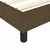 vidaXL Box spring posteljni okvir temno rjav 80x200 cm blago