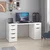 Hanah Home radni sto Alen 150cm 5 Drawer Cabinet, 150 cm, beli