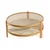 Hanah Home klub sto Golf 100, 100 cm, hrast / beli mermer