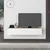 Hanah Home TV Komoda Francy 135, 135x25x31,7 cm, Bela