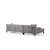 Atelier del Sofa Ugaona garnitura Petra L 145x69x87cm Svetlosiva