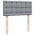 Vidaxl Box spring postelja z vzmetnico svetlo siva 90x190 cm blago