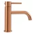 REA LUNGO Mešalnik za umivalnik Copper brushed low