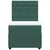 Vidaxl Box spring postelja z vzmetnico temno zelen 90x190 cm žamet